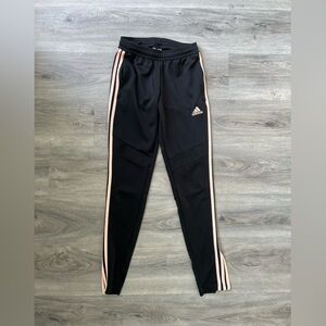 Adidas joggers, black and pink size xs